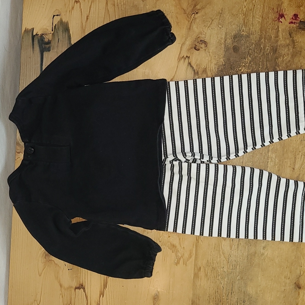 3-6m outfit long sleeve shirt/pants